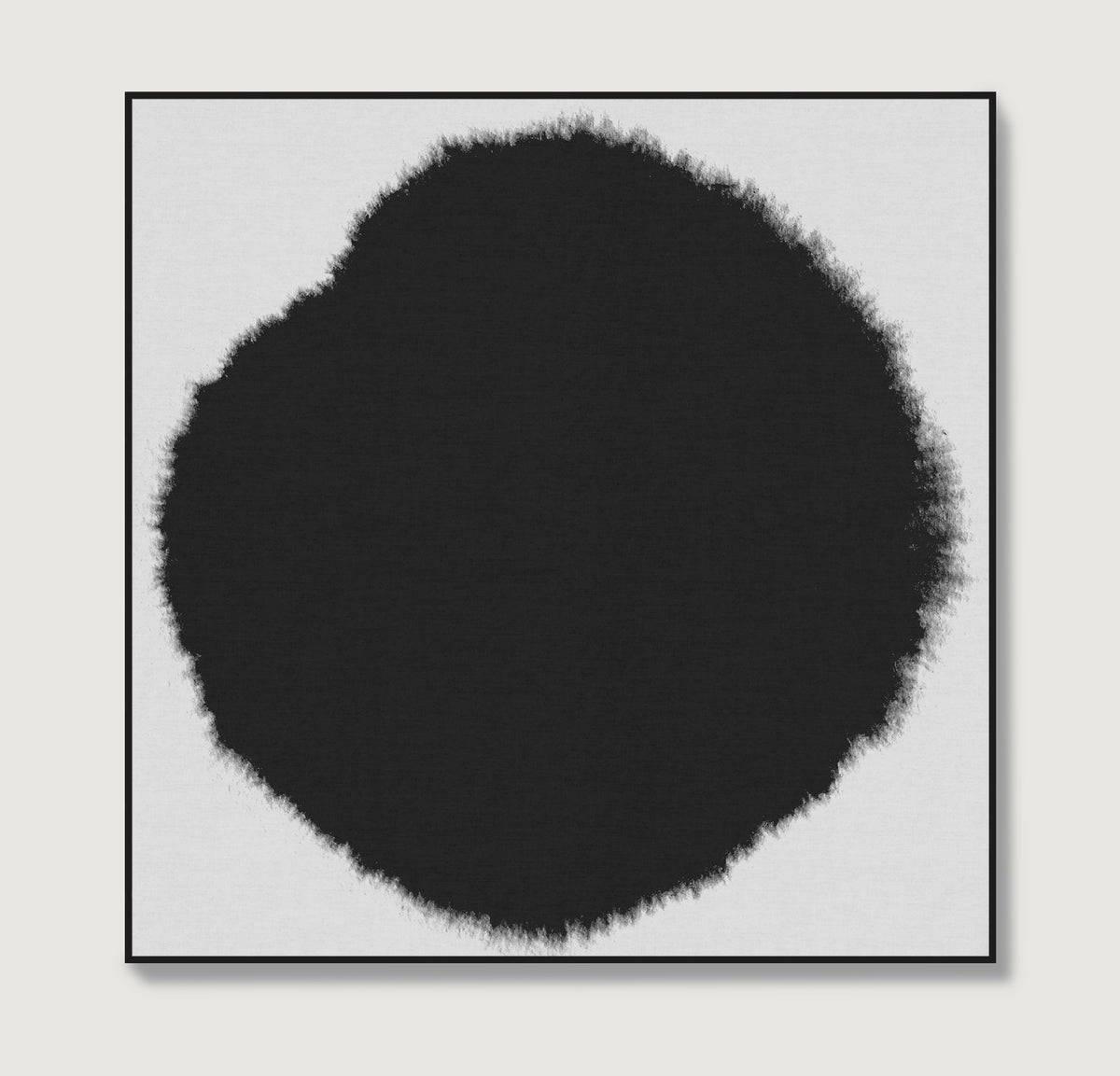 Abstract minimalist black and white art print.