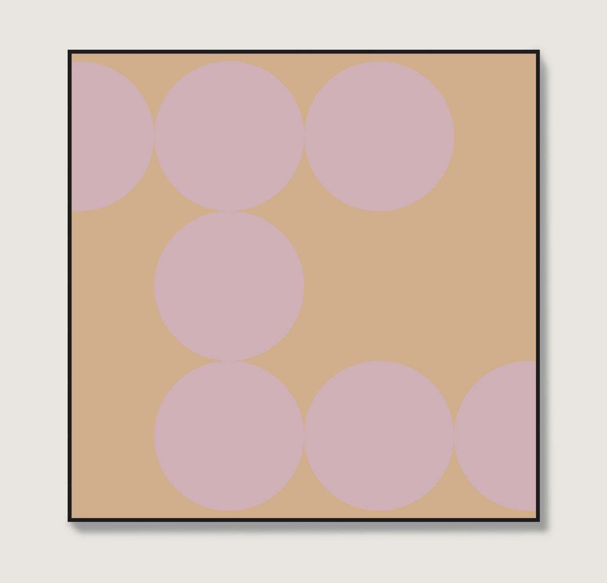 Minimalist contemporary pastel colors art print.