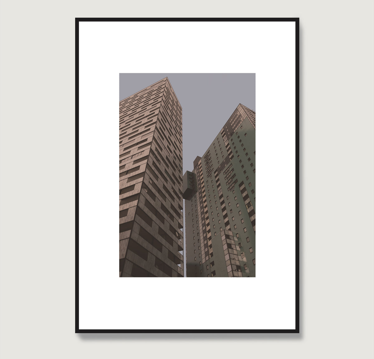 Contemporary architecture, Vienna urban photography art print.