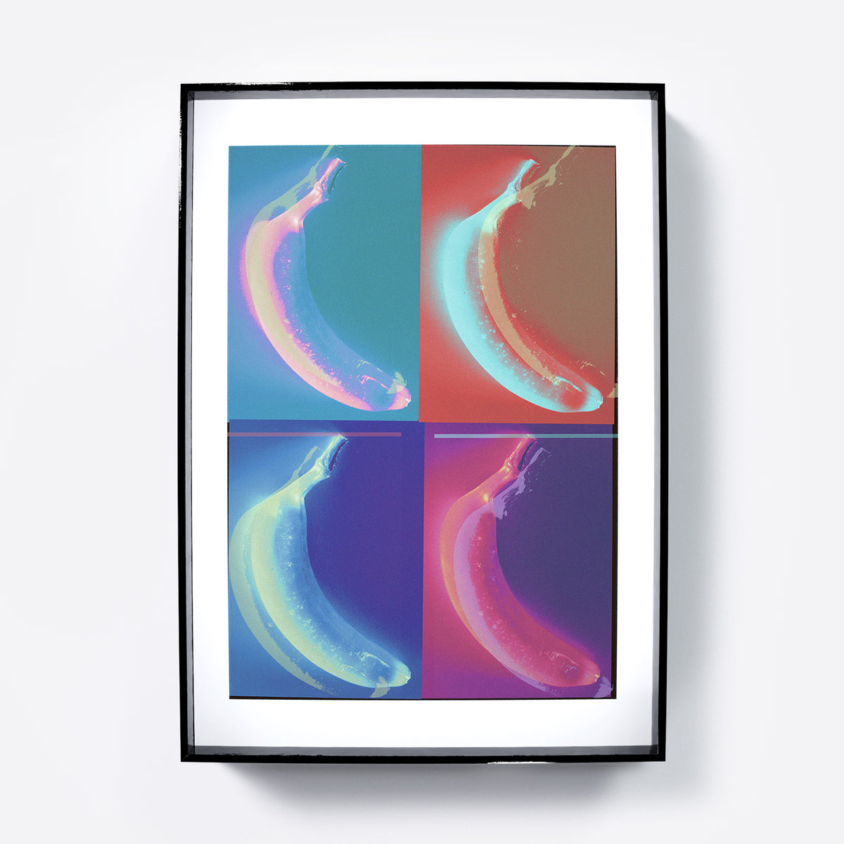 Pop art style art print with banana.