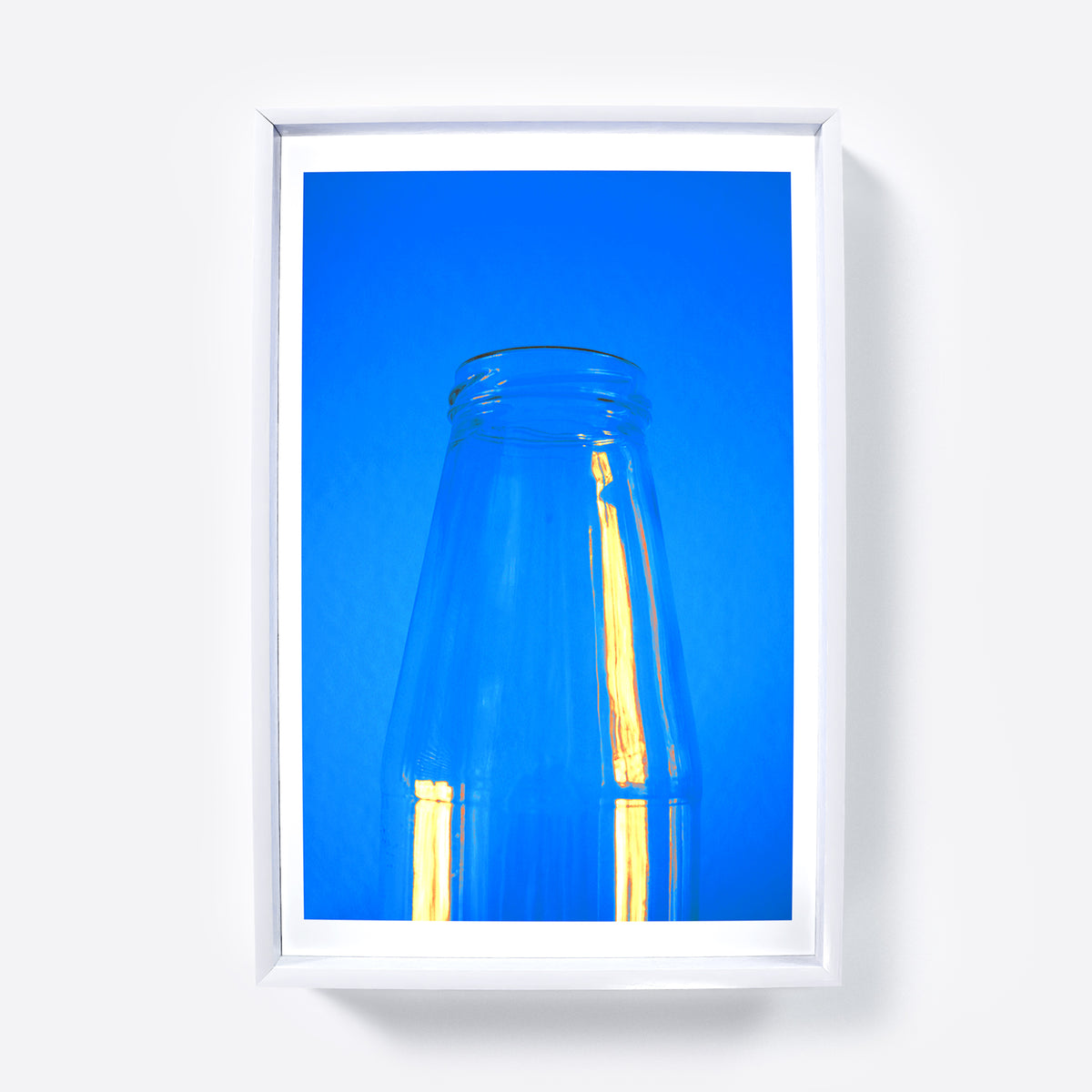 Minimalist blue art print.