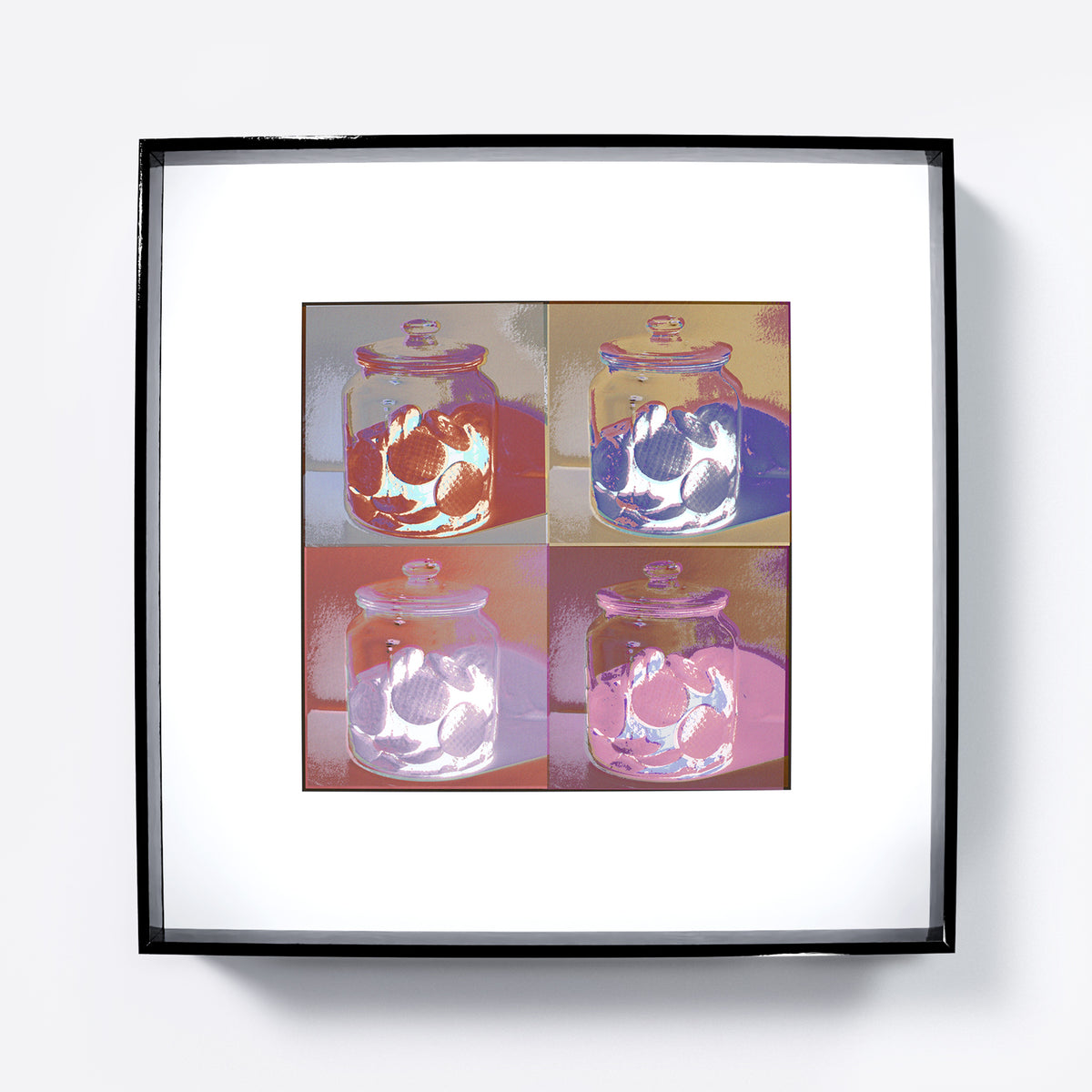 Pop art art print with cookies.