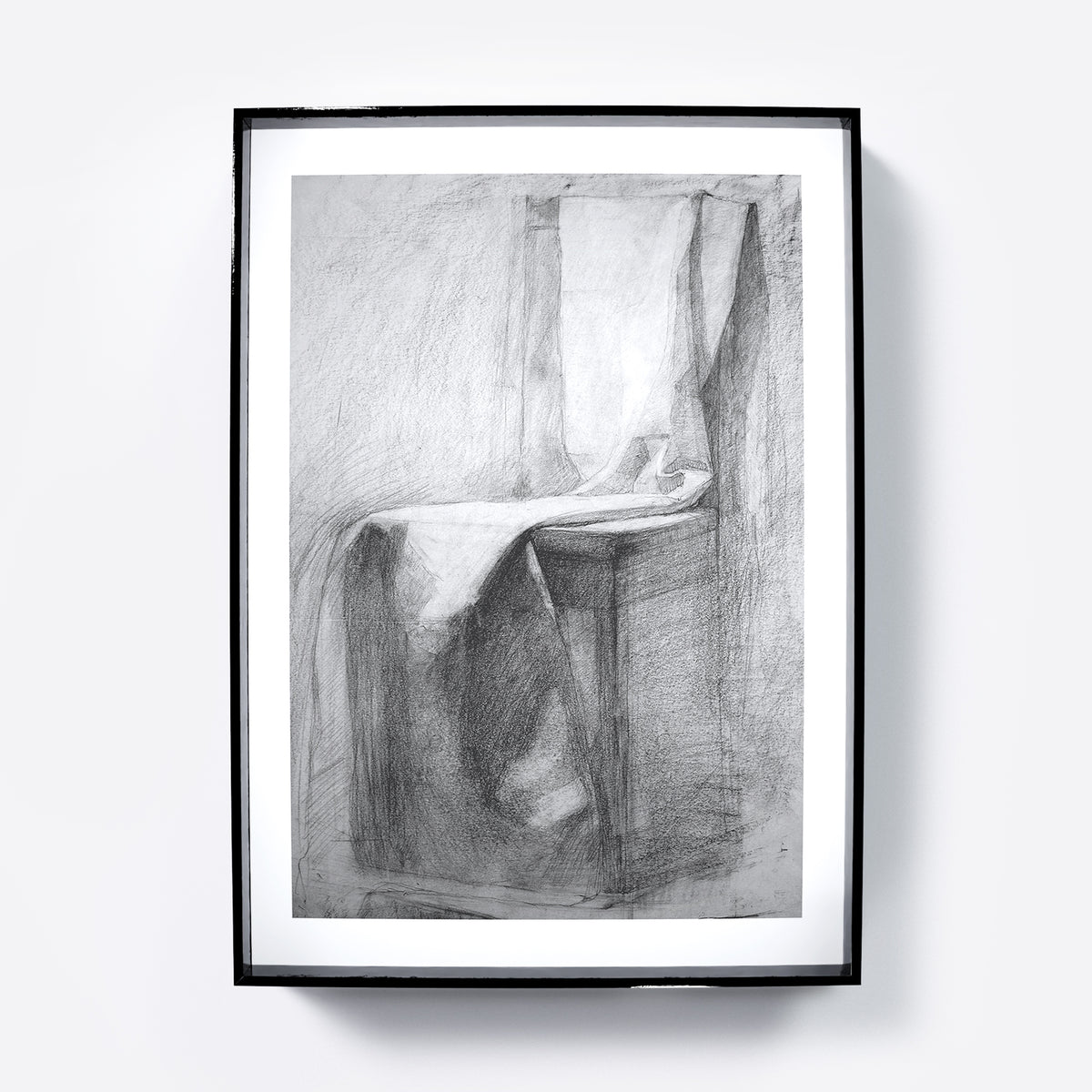 Classic academic pencil drawing art print.