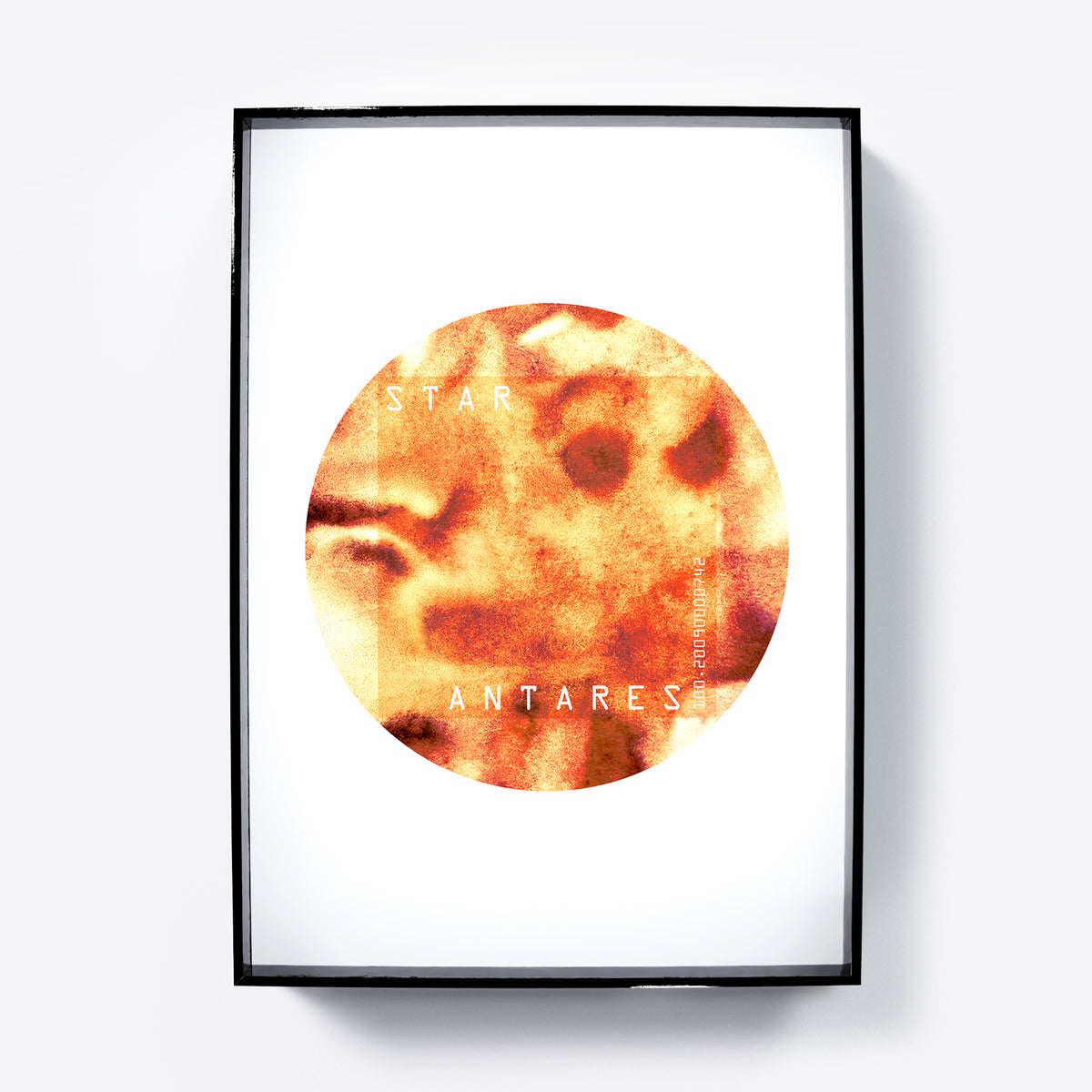 Star Antares minimalist graphic art print.