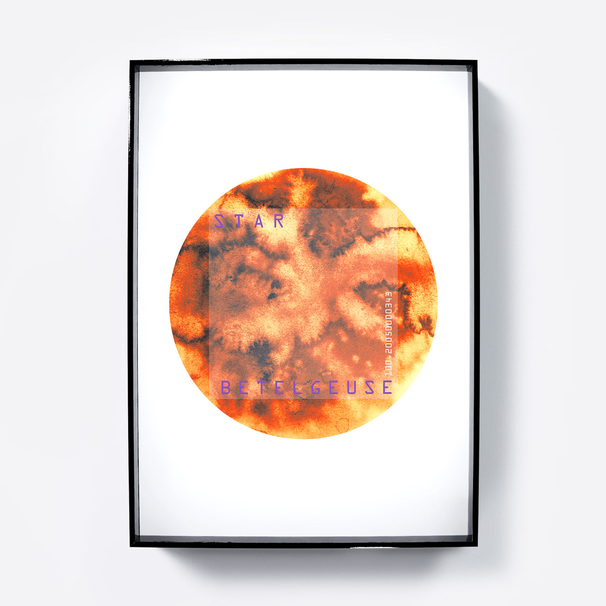 Star Betelgeuse minimalist graphic art print.