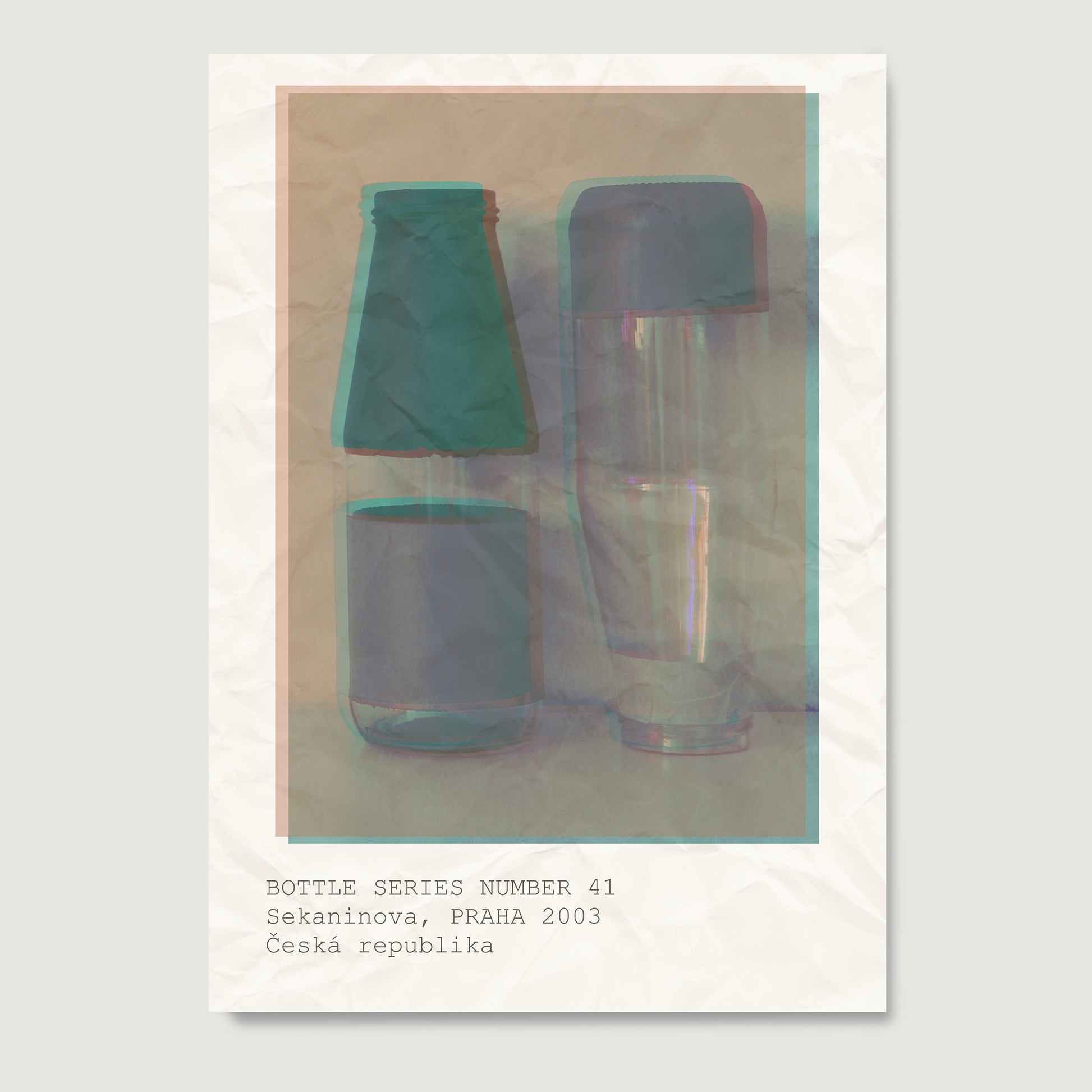 Artistic, contemporary photography art print on paper.
