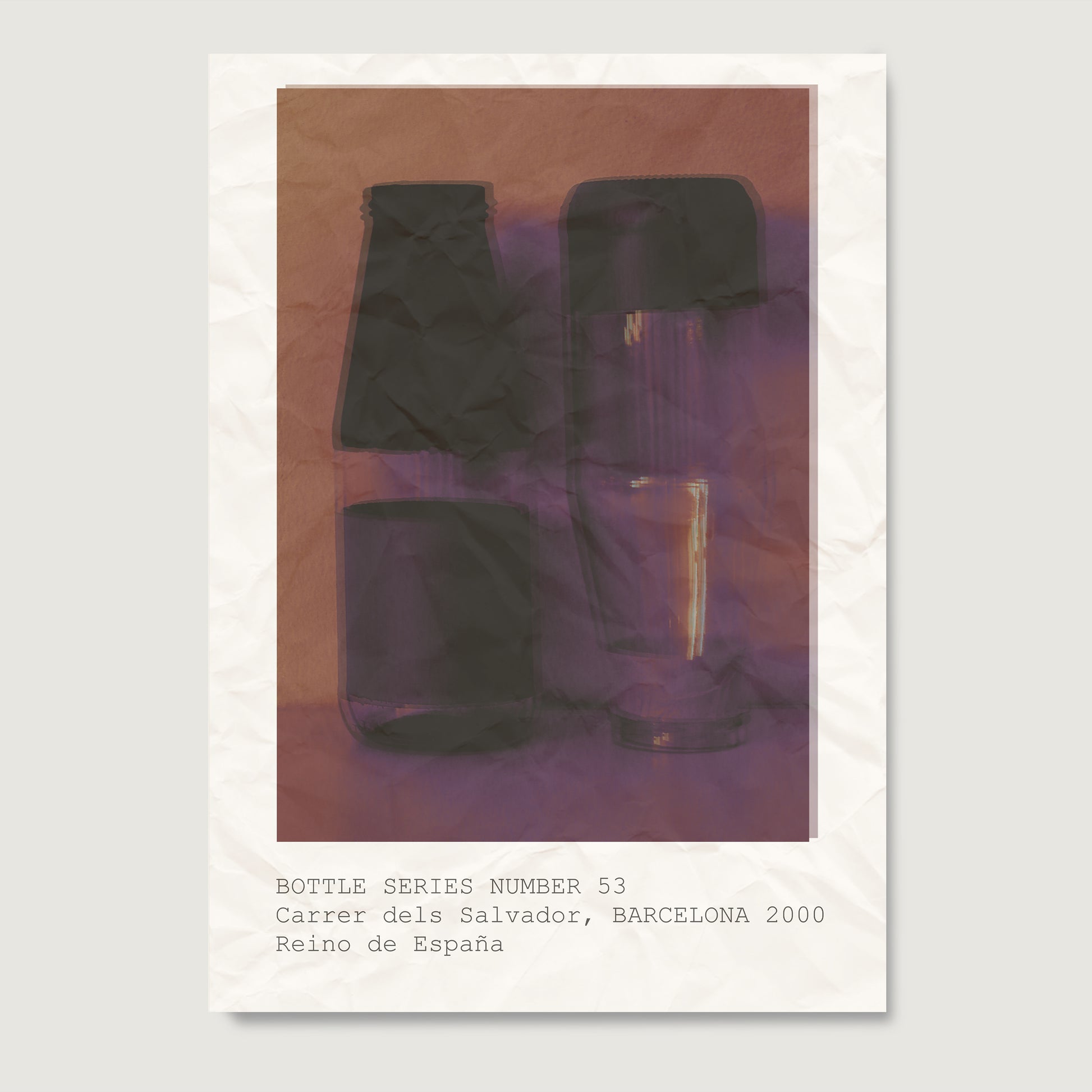 Intense colors, moody artistic photography art print on paper.