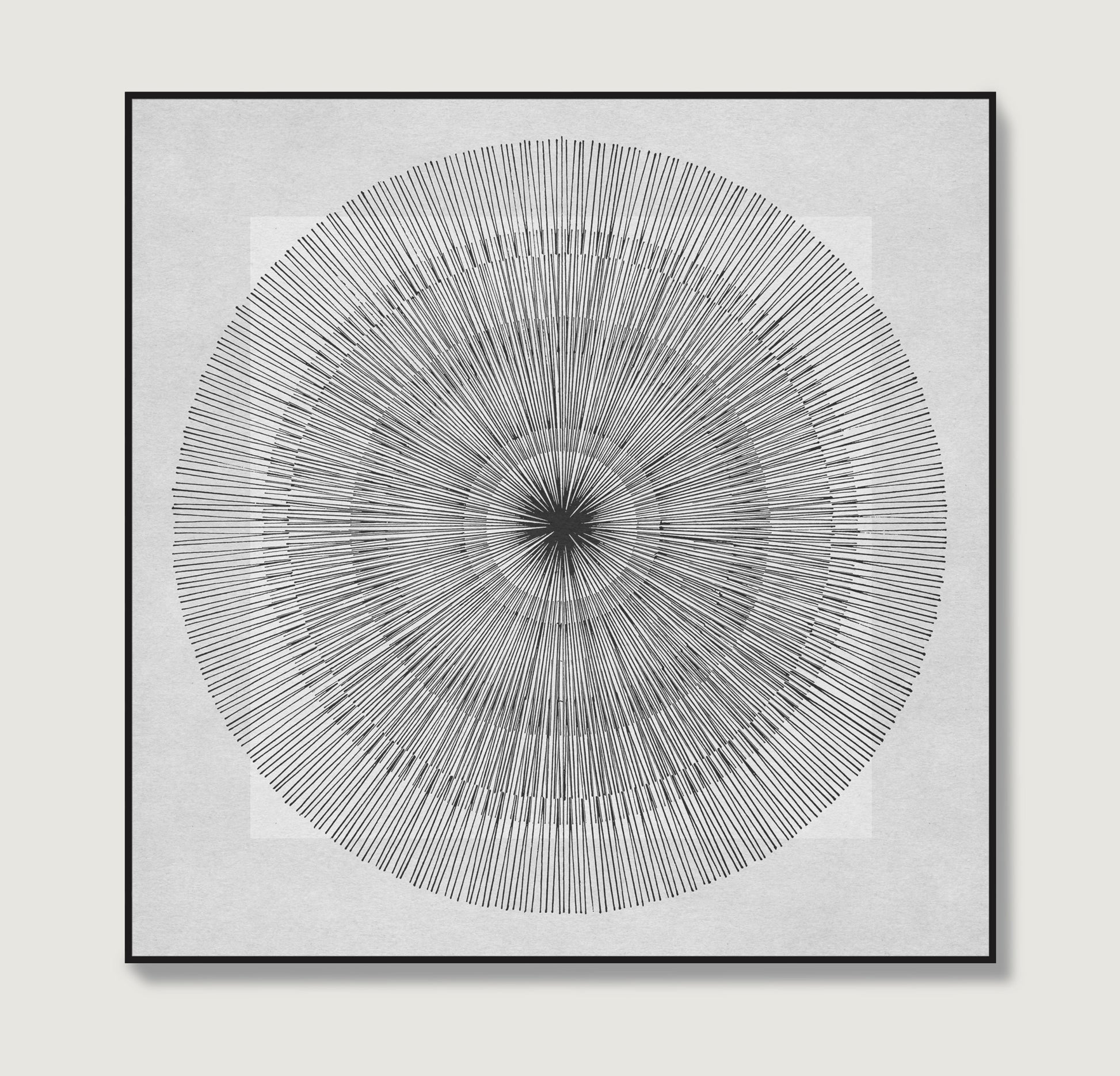Abstract lines minimalist contemporary art print.