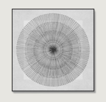 Abstract lines minimalist contemporary art print.