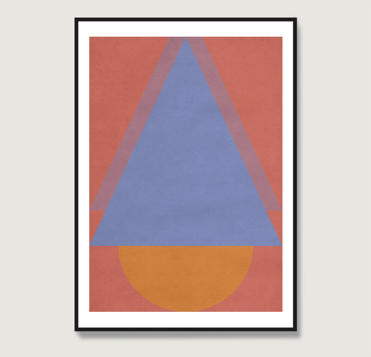 Colorful abstract geometric graphic art print.