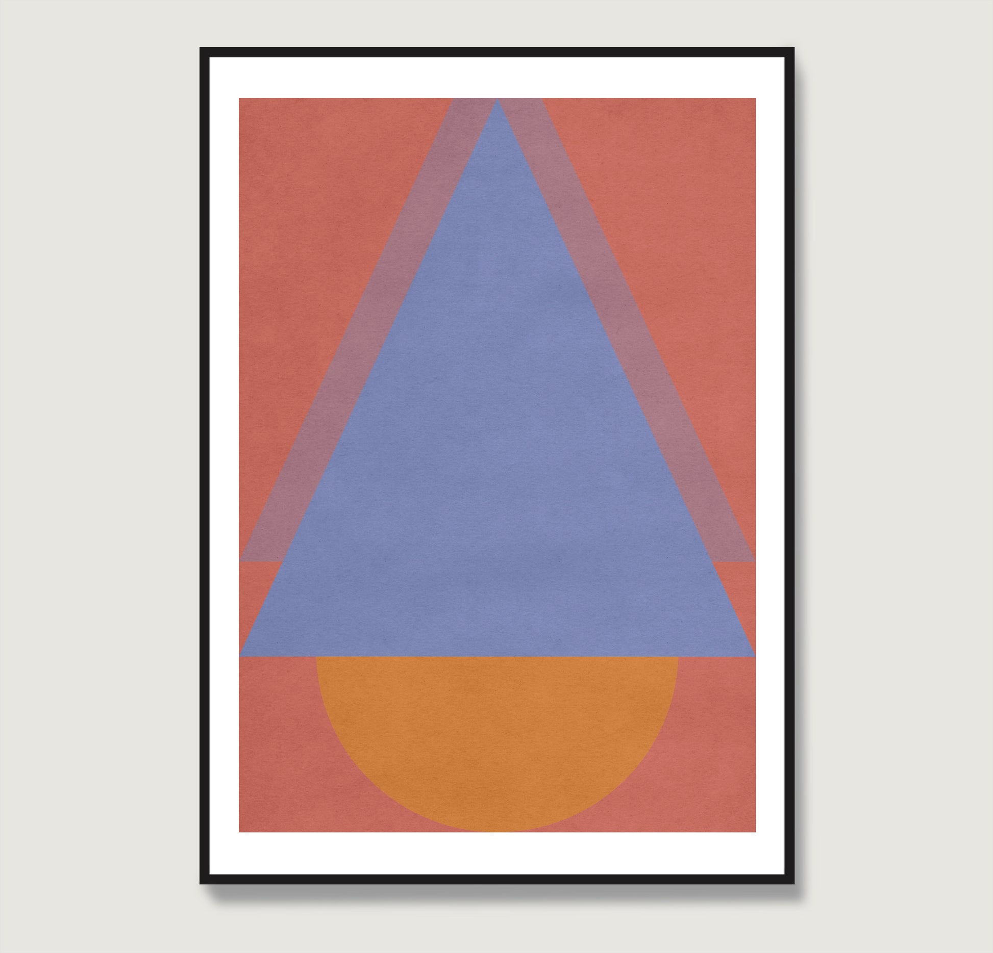 Colorful abstract geometric graphic art print.