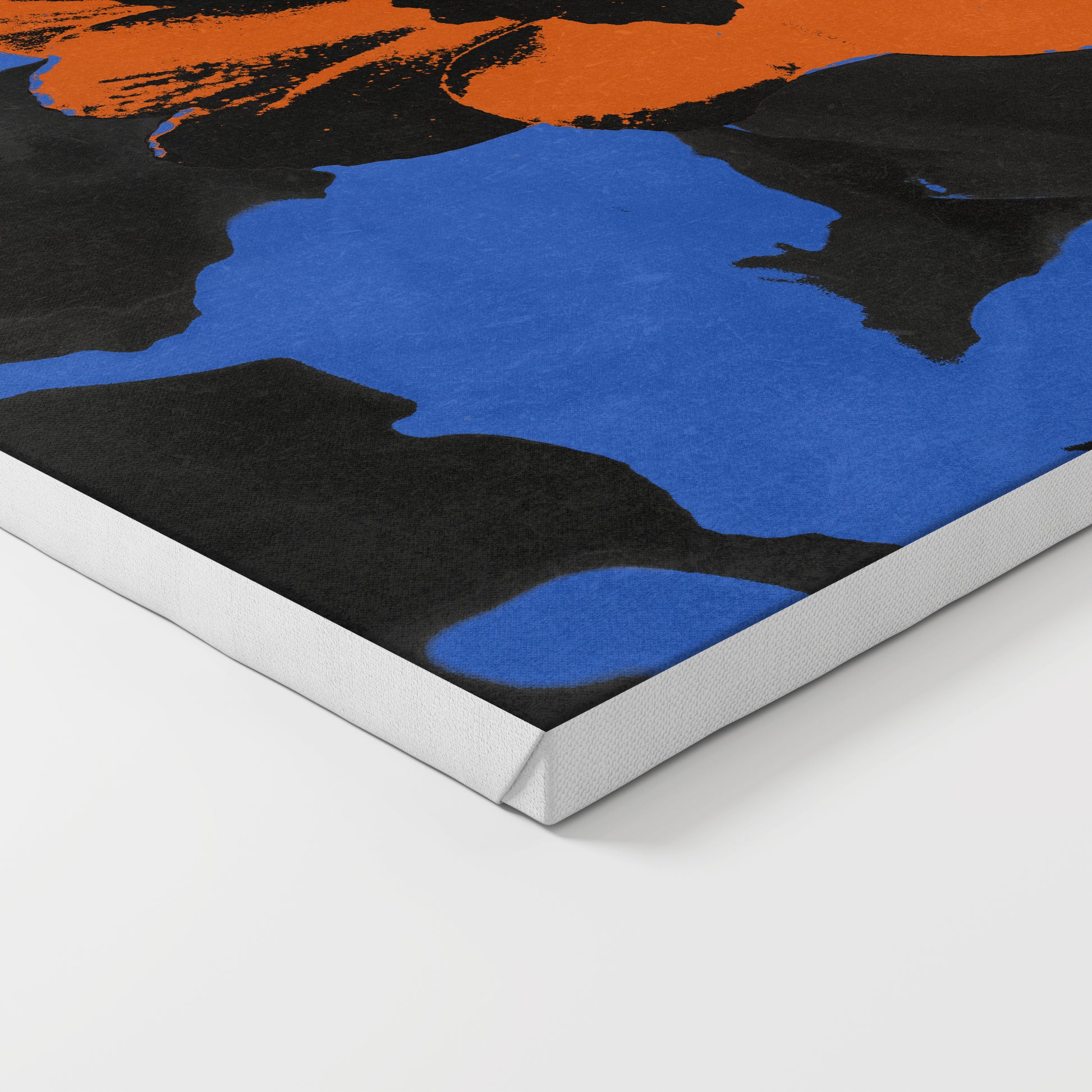 Pop art canvas print with vivid colors.