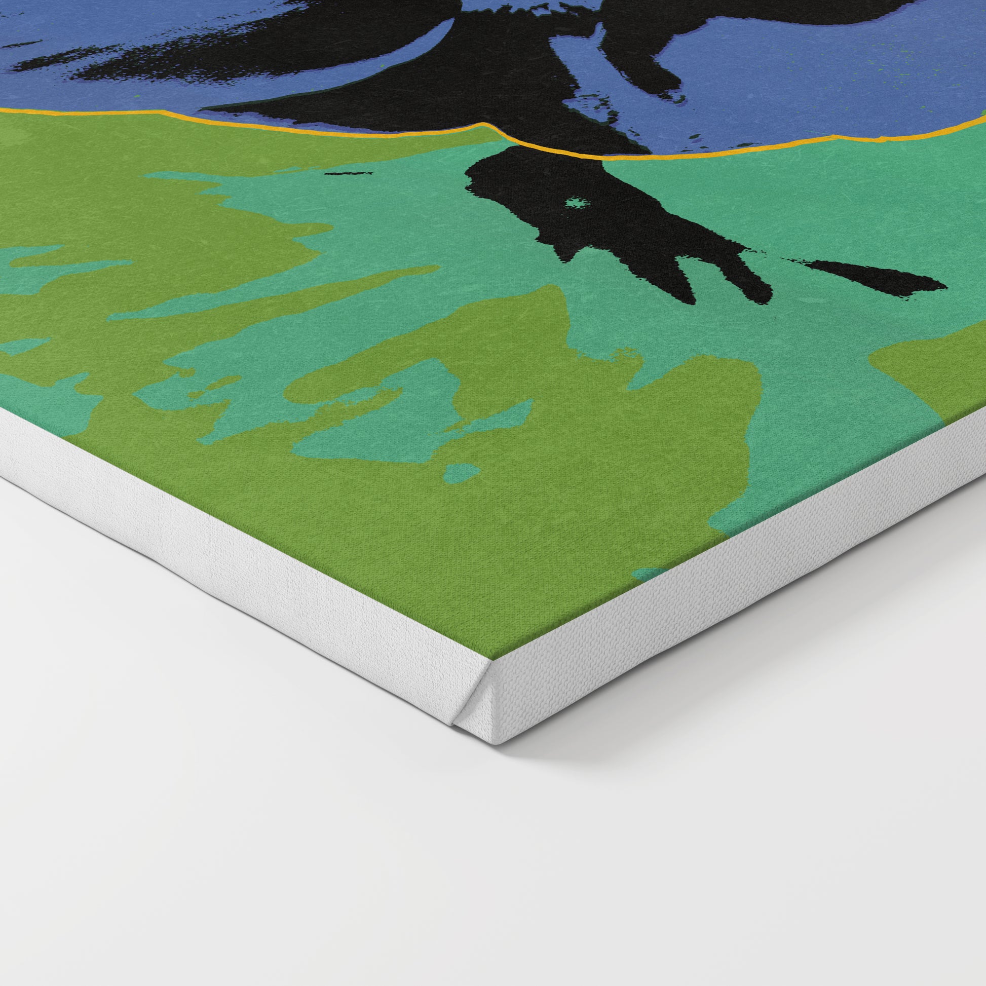 Pop art colorful canvas print.