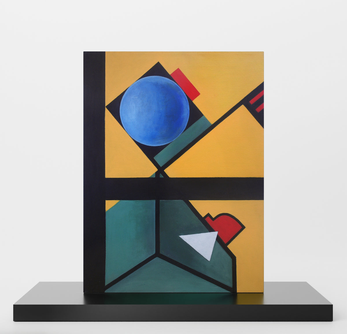 Colorful abstract geometric contemporary painting.