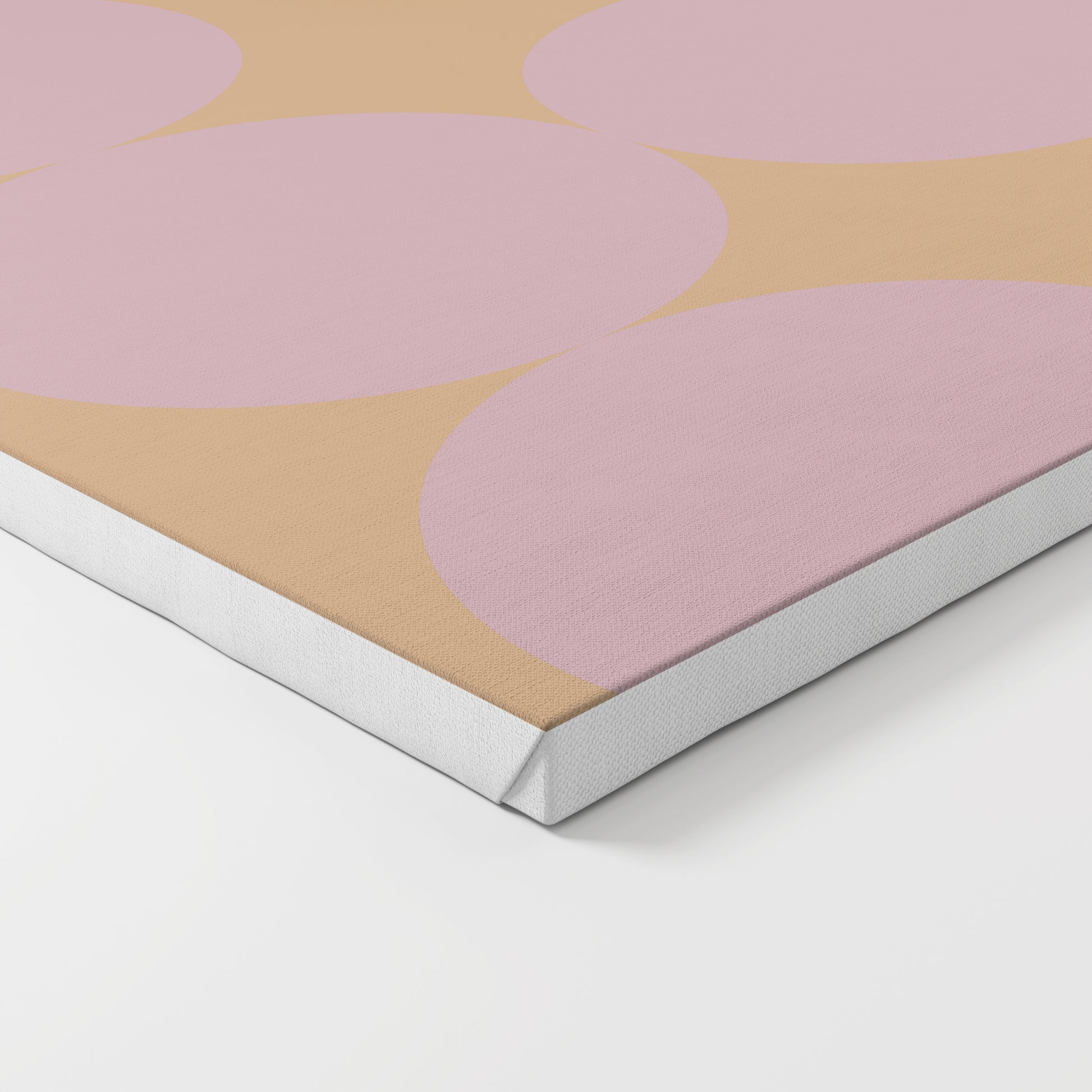 Minimalist contemporary pastel colors art print on canvas.