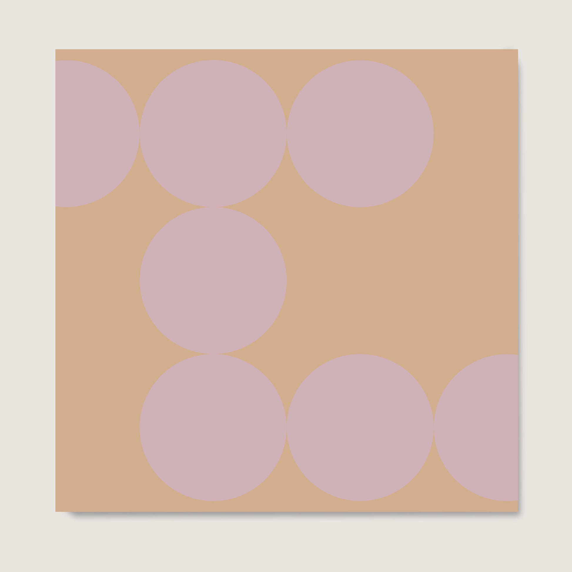 Minimalist contemporary pastel colors art print on paper.