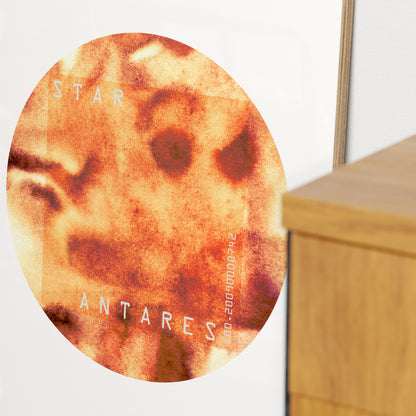 Detail of Star Antares minimalist graphic art print.