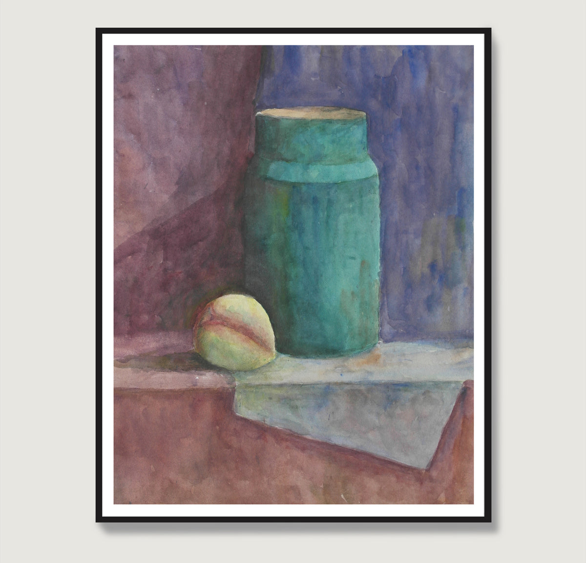 Watercolor still life study art print.