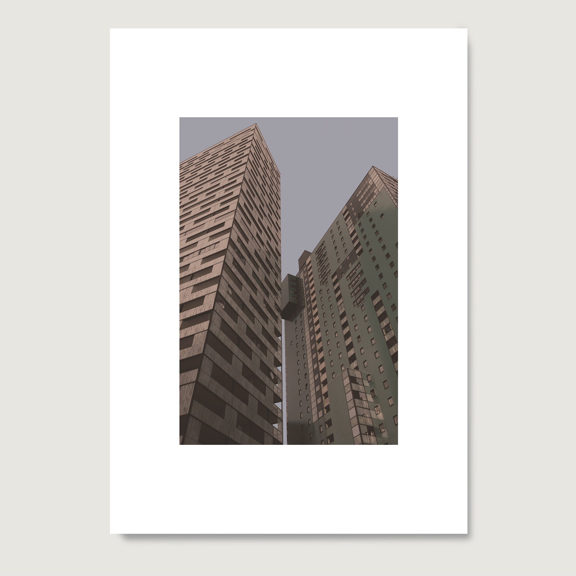 Contemporary architecture, Vienna urban photography art print on paper.