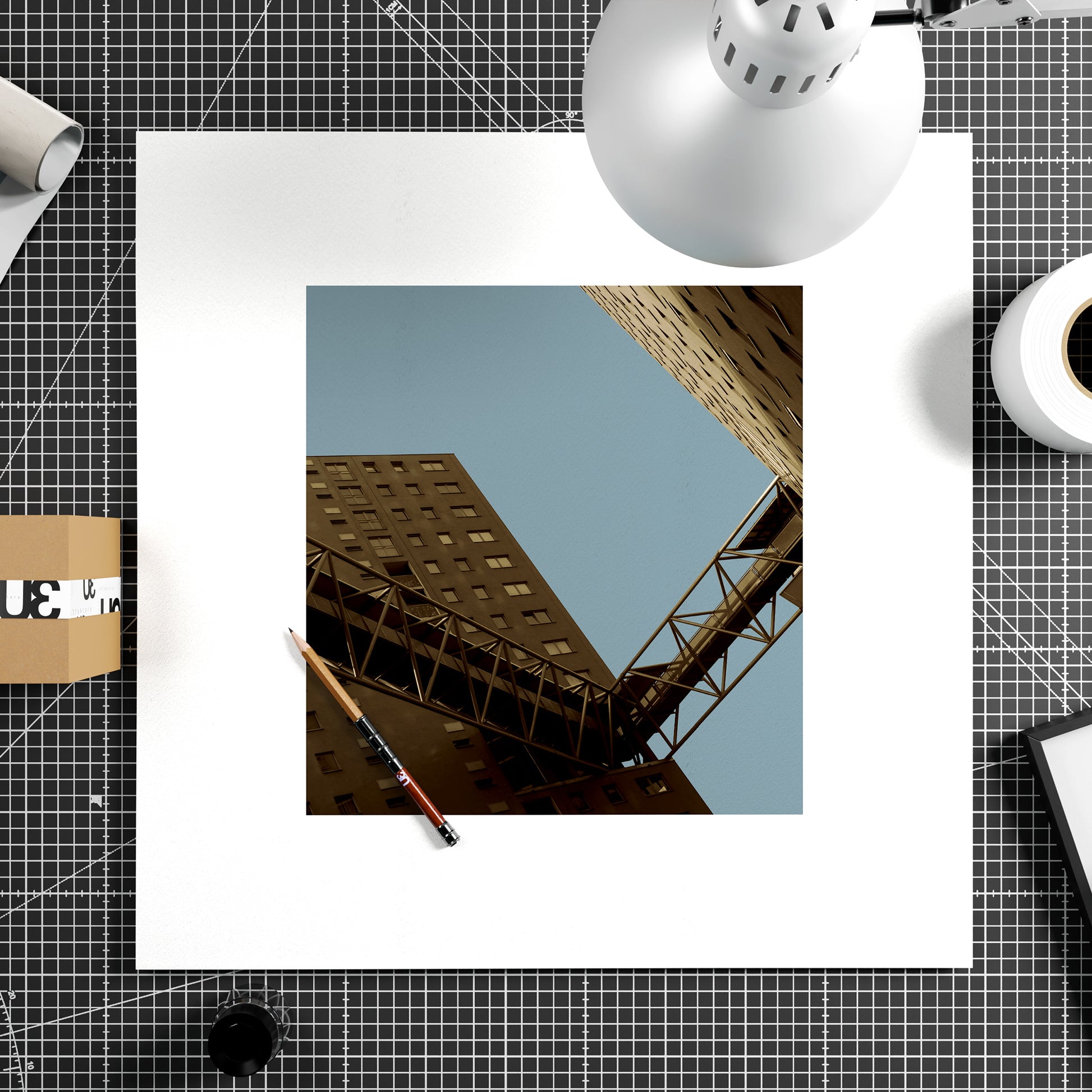 Urban photography art print on paper.