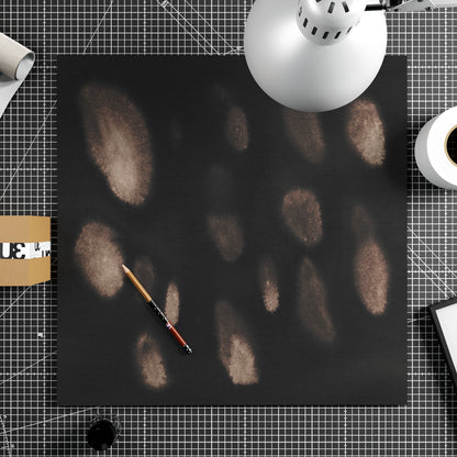 Dark abstract art print on paper in watercolor technique.