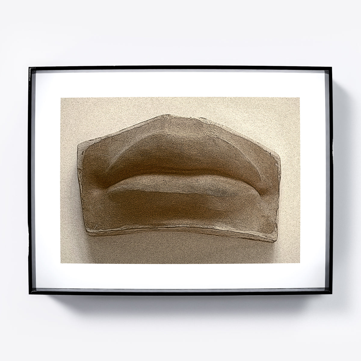 Michelangelo David's mouth, anatomy monochrome art print.