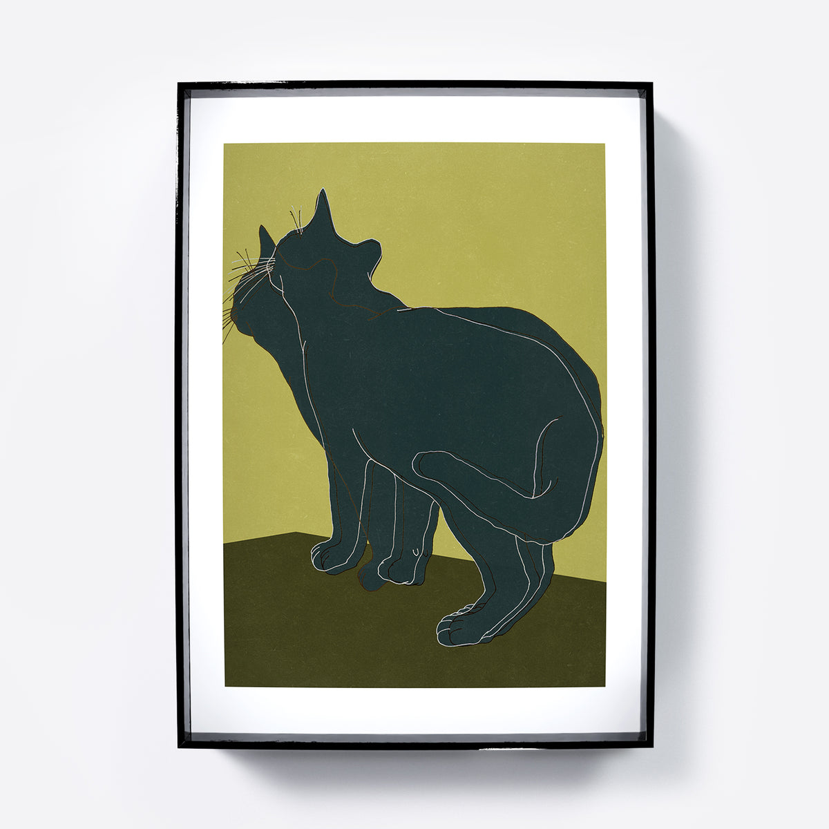 Art print depicting a cat.