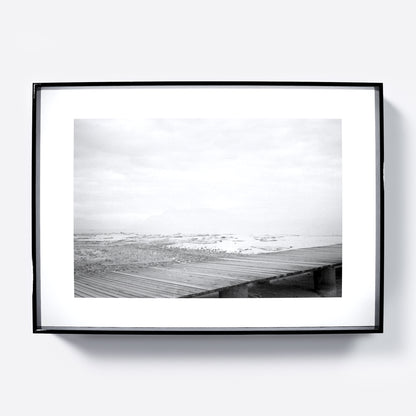 Moody Lake Garda black and white photography art print.