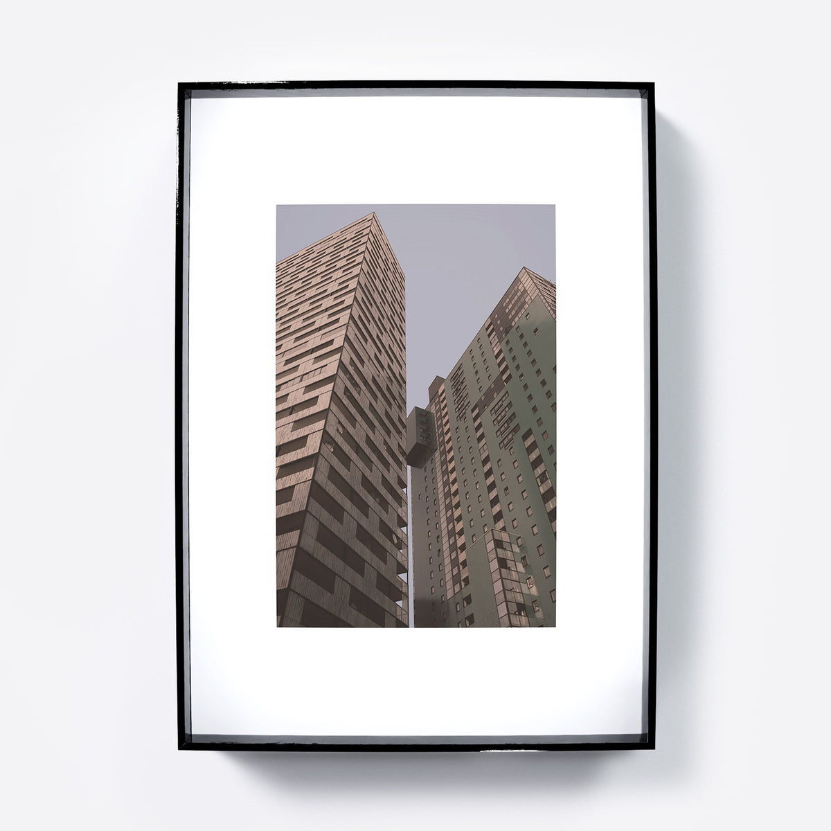 Contemporary architecture, Vienna urban photography art print.