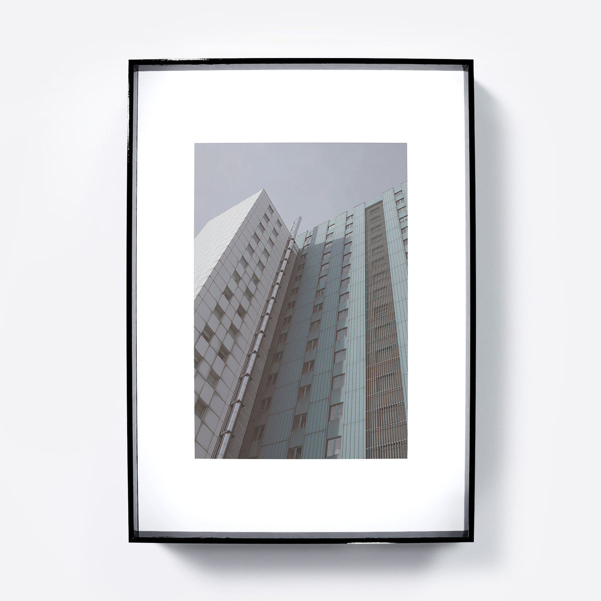 Pale colors urban photography art print.