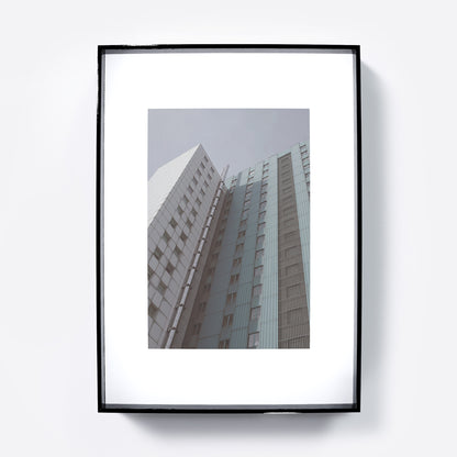 Pale colors urban photography art print.